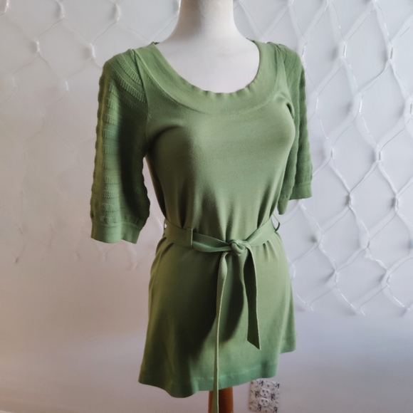 Banana Republic Knit Mini Dress / Sage Green / Small - Picture 5 of 6